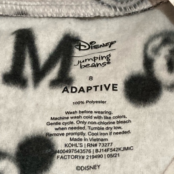 New Boys Disney Mickey Mouse Adaptive Quarter-Zip Microfleece Pullover - Picture 6 of 8